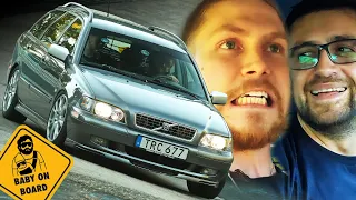 The MOST CENSORED & Scared Passenger? Volvo V40 T4 // Nürburgring