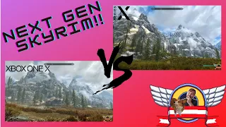 Skyrim Framerate Uncapped Xbox Series X vs One X!