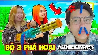 PHONG CẬN VÀ BỘ BA PHÁ HOẠI THỬ THÁCH 24 GIỜ MUA MỌI THỨ TRONG MINECRAFT | MINECRAFT REAL LIFE