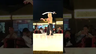 Belly Dance Girl Dancing with a Sword #Shorts