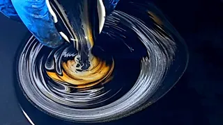 STUNNING Acrylic Pouring METALLIC MARVEL / Easy Fluid Painting for Beginners (394)