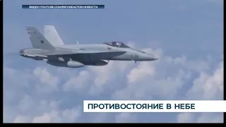 Российские СУ-27 отогнали истребитель НАТО от лайнера Сергея Шойгу