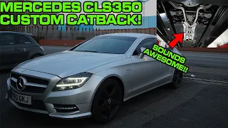 MERCEDES CLS350 CUSTOM CATBACK *SOUNDS AWESOME*