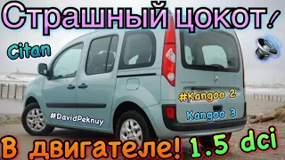 Рено Кенго 2 СТРАШНЫЙ ЦОКОТ 1.5 dci. ВЛАДЕЛЕЦ ИСПУГАЛСЯ! Kangoo 2 engine noise. Kangoo 3. Citan.