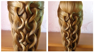 💜 Tuto coiffure facile et rapide cheveux long /mi long 💜 Сoiffure tresse simple