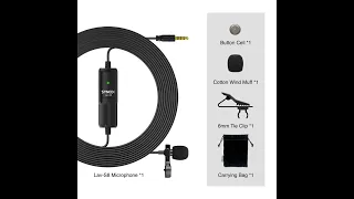 SYNCO LAV-S8 Lapel Microphone Professional Lavalier Condensador Mic VS BOYA BY-M1from Ali Expres