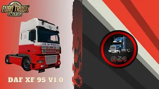 обзор на мод  DAF XF 95 v1.0 для Euro Truck Simulator 2 (1.38.x)