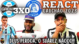 REACT | GRÊMIO 3 X 0 AIMORÉ | TEVE 2 GOLS DE SUÁREZ