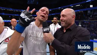 "He ain't no West Coast gangster!" Nate Diaz calls out Jorge Masvidal after winning return at UFC241