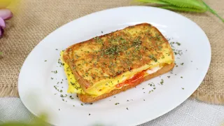 Resep Roti Telur Lipat Simple dan Enak Banget, Cheese Egg Toast - Resep Mager #17