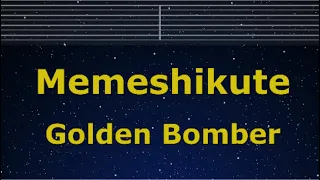 Karaoke♬ Memeshikute - Golden Bomber 【No Guide Melody】 Instrumental, Lyric Romanized