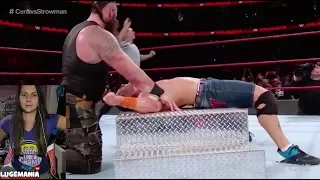 WWE Raw 9/11/17 Braun Strowman v John Cena