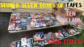 Rare Exploitation and Horror VHS pick up video