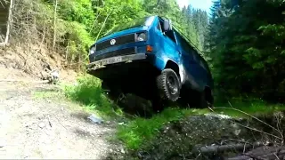 VW t3 syncro in Carpathians 4x4