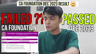 Reacting to my CA Foundation 2023 Result 🤯| Passed? or Failed? #cafoundation #cafoundationresult