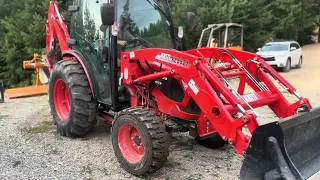 Kioti DK4720SE HST cab with Backhoe, new tractor review and why buy Kioti