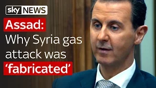 Assad says Syria chemical attack was fabricated