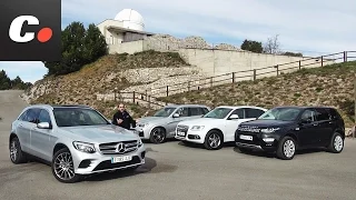 Mercedes-Benz GLC, BMW X3, Land Rover Discovery Sport, Audi Q5 | Prueba SUV | Test / Review