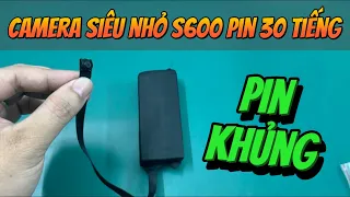 Camera siêu nhỏ S600 phiên bản mới pin 30 giờ siêu khủng, hình ảnh 4K xem qua điện thoại