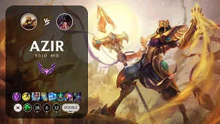 Azir Mid vs Akali - KR Master Patch 14.8