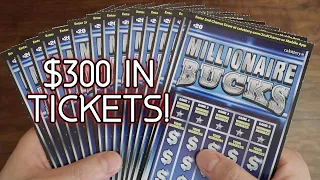I Will Scratch ALL 15 Millionaire Bucks $20 Lottery Scratchers In This Video!!!