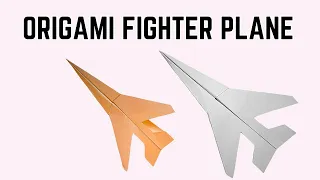Origami fighter plane | Paper plane | origami toy | Paper toy | easy paper toy | papercrafts