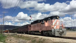 Great Western 296 Leaves Heber City station