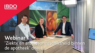 Webinar ‘Ziekte en arbeidsongeschiktheid binnen de apotheek’ deel II