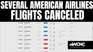 Dozens of flights canceled at Charlotte Douglas International Airport