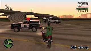 GTA San Andreas - CJ doesn't know how give up with Army Military - Six Stars
