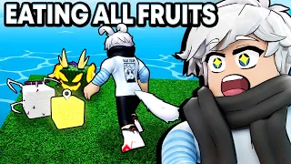 EATING EVERY DEVIL FRUIT I Find For 24 Hours In Blox Fruits (Roblox)