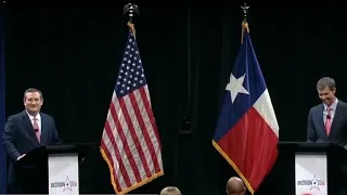 Cruz, O'Rourke square off in first debate in Texas Senate race