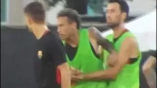 Neymar se pelea con Semedo y abandona el entrenamiento