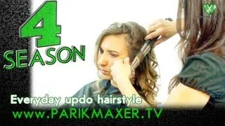 Простая прическа на каждый день Everyday updo hairstyle. parikmaxer tv парикмахер тв