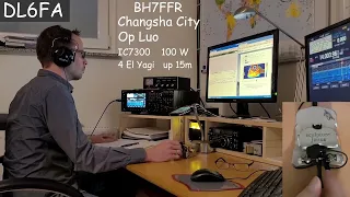 CW DX QSO DL6FA with BH7FFR 8600km to China Morse basic Telegrafie 27 WPM DOK F38 DARC Begali Janus