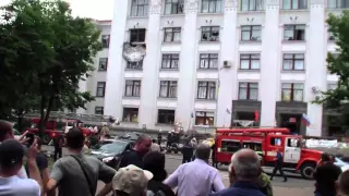 Луганск.2 июня,2014.Последствия авианалёта ч 3.