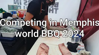 Canadian team competes in the 2024 Memphis in May World BBQ Interviews of other BBQ competitors.