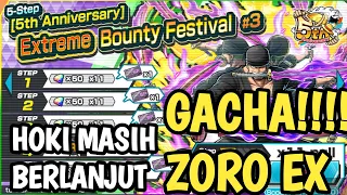 Gacha!!Zoro EX 🔥🔥🔥 Melanjutkan Kehokian || One Piece Bounty Rush Indonesia