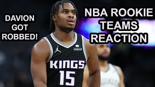 DAVION MITCHELL GOT ROBBED! NBA ALL-ROOKIE TEAMS REACTION!