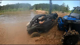 RZRs and X3s Exploring Sabine! Mud Nats PT1