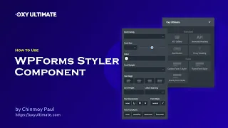 WPForms Styler Component for Oxygen Builder