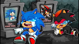 Daddy, Please Come Back To Me!! - Baby Sonic, Baby Shadow's Sad Story | Crew Paz