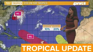 Friday afternoon tropical update: 2 areas being watched in Atlantic