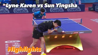 Sun Yingsha 孙颖莎 vs Lyne Karen | 2022 World Team Championships (WT-Group) Highlights