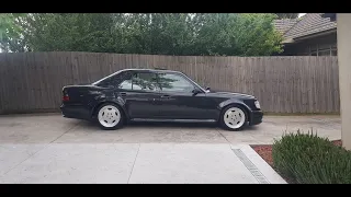 W124 AMG 3.0 m103 swap driving away exhaust sound