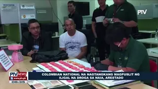 Colombian national na nagtangkang magpuslit ng iligal na droga sa NAIA, arestado