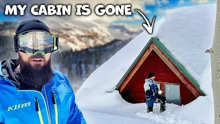 30 Feet of Snow About to Destroy My Cabin - Utah Snowfall Record Broken!