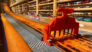 HOT WHEELS 6 LANE DRAG RACING "FIRE TRACK"