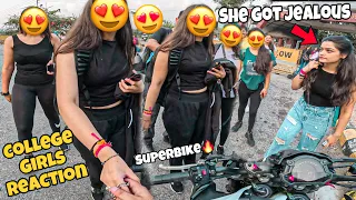 College Girls Shocking Reactions & College Boys Reactions On My Z900😍