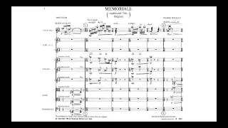 Boulez - Mémoriale (score) [HD]